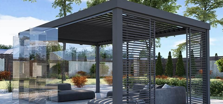 Modern Aluminum Pergola Installation